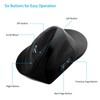 Vertical Wireless Mouse with Base Ergonomic 1600DPI Wireless Optical Mouse