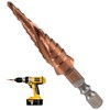 M35 Cobalt Step Drill Bit for Metal, HSS Spiral Step