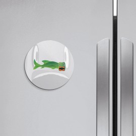 Unbranded Large Fish Animal | 4'' X 4'' Round Decorative Magnet