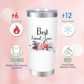 NXPOY Gifts for friend,Birthday gifts for friend, friend gifts, Gfits for friend women, Christmas gifts for women, friend gifts for female, 20OZ Tumbler(White)