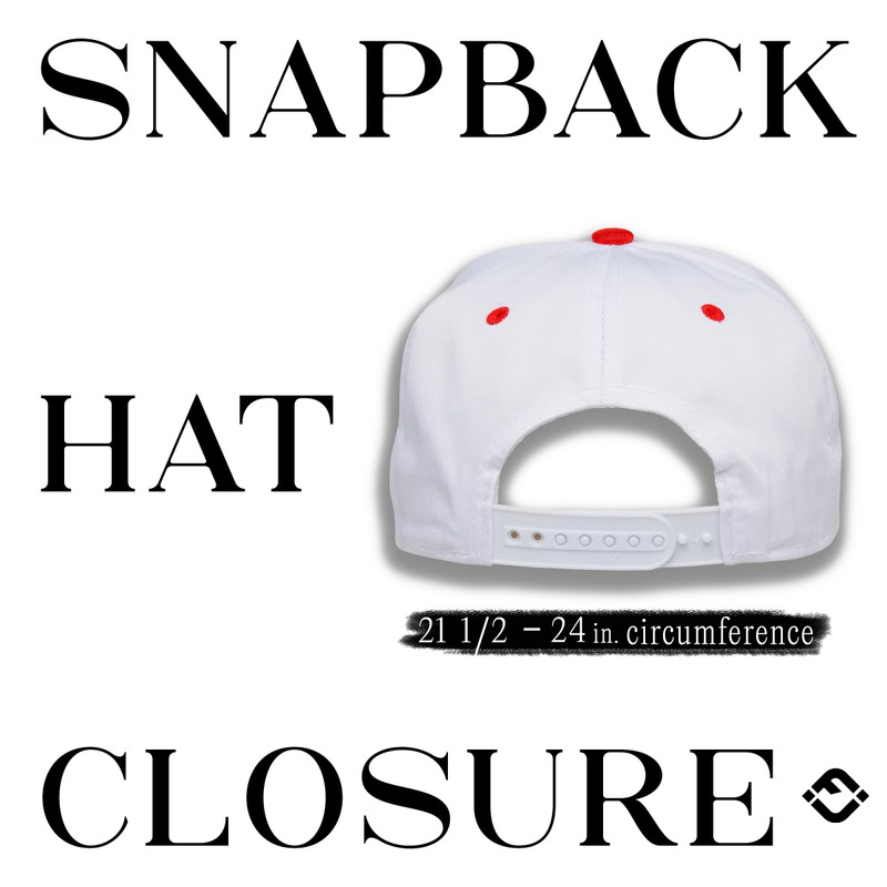 Two Tone Vintage Snapback Hat - Chicago - Red/Beige