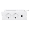 Embedded Power Outlet 2 USB 2 10A Ports Recessed Desk