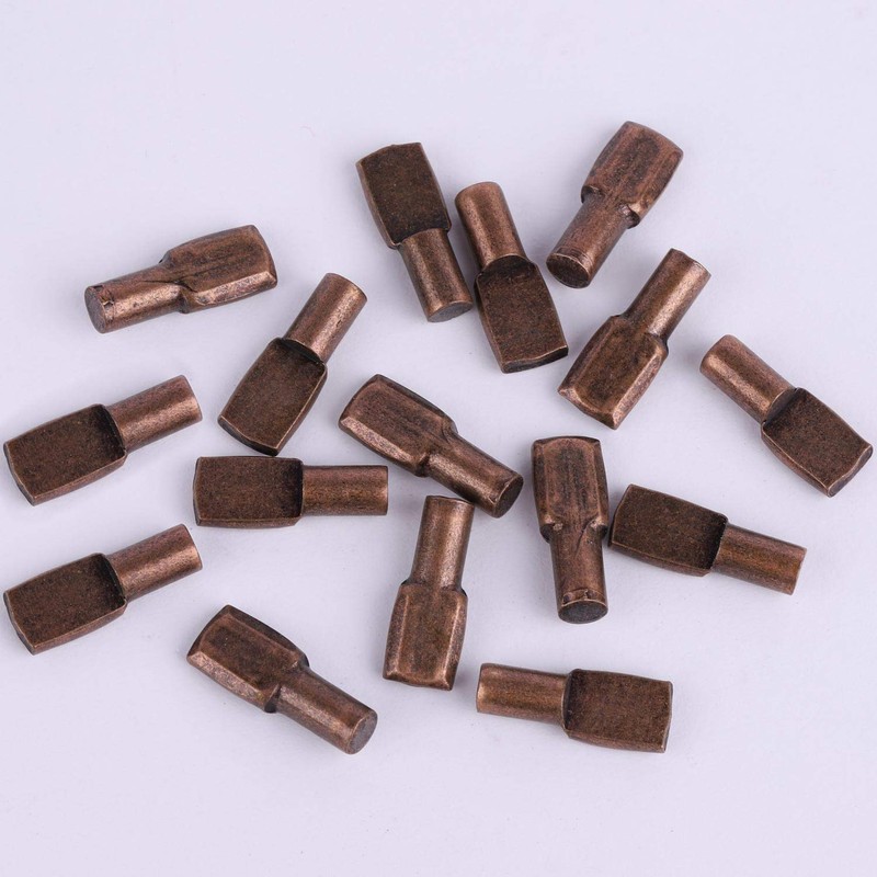 Tbestmax 5 mm Shelf Support Pegs Spoon Bookshelf Pins Cabinet