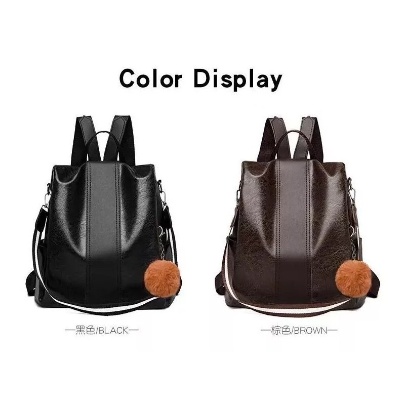 Yuqing Bolsa Mochila Moda Mujer Tipo Piel Super Calidad Antirrobo