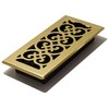 Decor Grates SPH410 Floor Register, 4x10, Polished Brass Finish