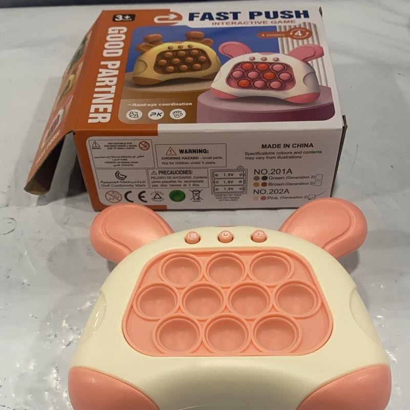 Pop it Fidget Toy Fast Push Game Decompression Toy (Batteries