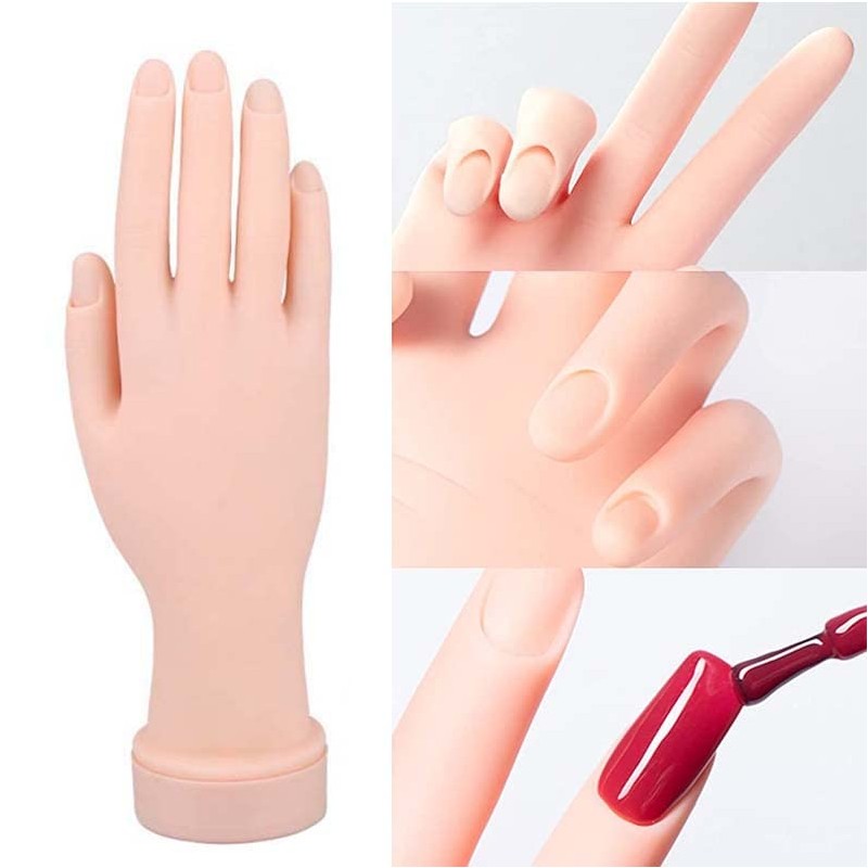 Practice Model Hand Nail Art Trainer Hand Fake Hand for