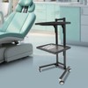 BEACCOSS 2-Tier Stainless Steel Rolling Cart with Foldable Design -
