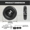 (2-PACK) 4.80/4.00-8" Flat Free Tire and Wheel - Universal Fit