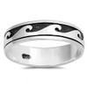 Wave Cute Fashion Ocean Tide Unique Ring New 925 Sterling