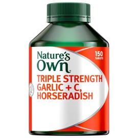 Nature's Own Triple Strength Garlic + Vitamin C + Horseradish Tab X 150