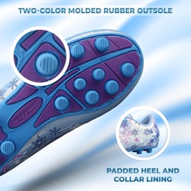 Vizari Frost 3 Firm Ground Soccer Shoes for Youth | Graphic Football Shoes for Kids with Comfort & Padded Linings | Durable Cleats for Boys & Girls Perfect for Outdoor Play Blue