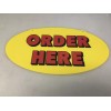 BiggyGraphics SINGLE SIDED DIECUT PLEXIGLASS SIGN ORDER HERE NEW RED