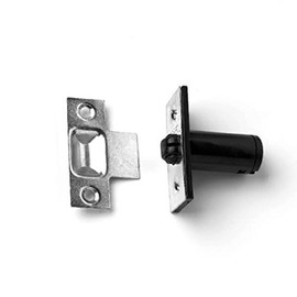 Merriway BH02318 Adjustable Roller Cupboard Cabinet Door Catch - Chrome Plated Plates