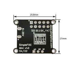 Brushless Motor Driver Module, DC 8V-30V 2.5A FOC Control Driver Board SVPWM Algorithm for Hard Drive