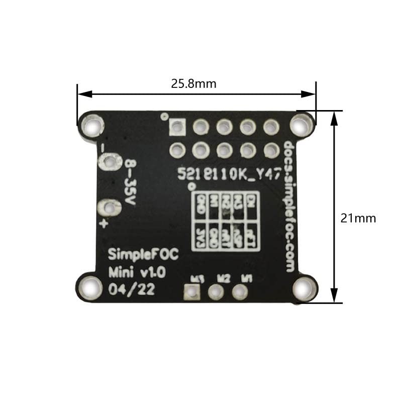 Brushless Motor Driver Module, DC 8V-30V 2.5A FOC Control Driver