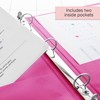 BAZIC 3 Ring Binder 1/2" Economy View Binders Organizer -