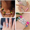 Bxwoum 100PCS Letter Beads 4X7mm Acrylic Alphabet Beads for Jewelry