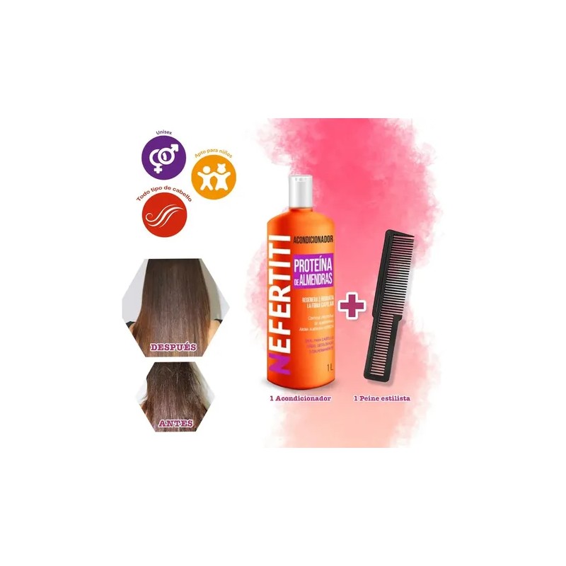 Acondicionador De Almendra 1lt Cabello Muy Dañado