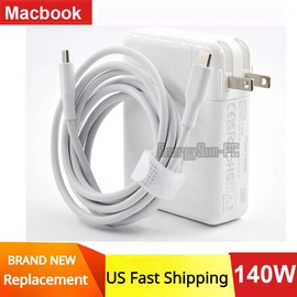 EnergySUN Fast Charger 140W USB C Power Adapter for MacBook Pro 16" 2021 and All Series