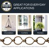 RCH Hardware CH-04R-SN Brass Chandelier Chain, Satin Nickel (1 Foot)