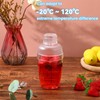 12 Pcs Plastic Cocktail Shaker Drink Mixer with Scales and