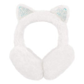 Surblue Women's Winter Warm Cat Ear Earwarmer Knitted Earmuffs White