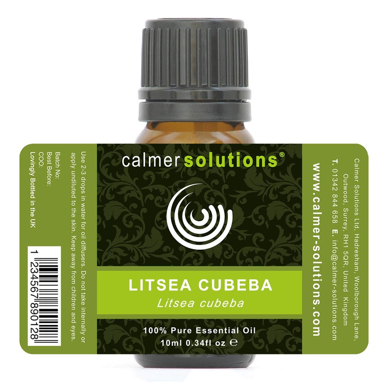 Litsea Cubeba 100% Pure Essential Aromatherapy Oil 10ml