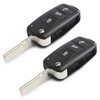 Kesiku 2pcs VW Key Shell Case for VW Polo Sharan
