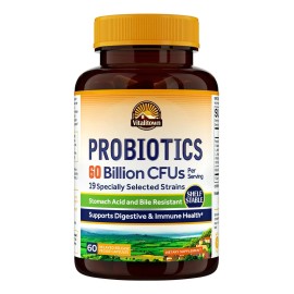 Probiticos Con Prebiticos Y Enzimas Digestivas  Resistentes Al cido Del Estmago Y A La Bilis, No Requiere Refrigeracin  Apoyo Digestivo E Inmunolgico 