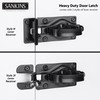 SANKINS Gate Door Latch, Dual-Sided Operation, Heavy Duty Durable Gate