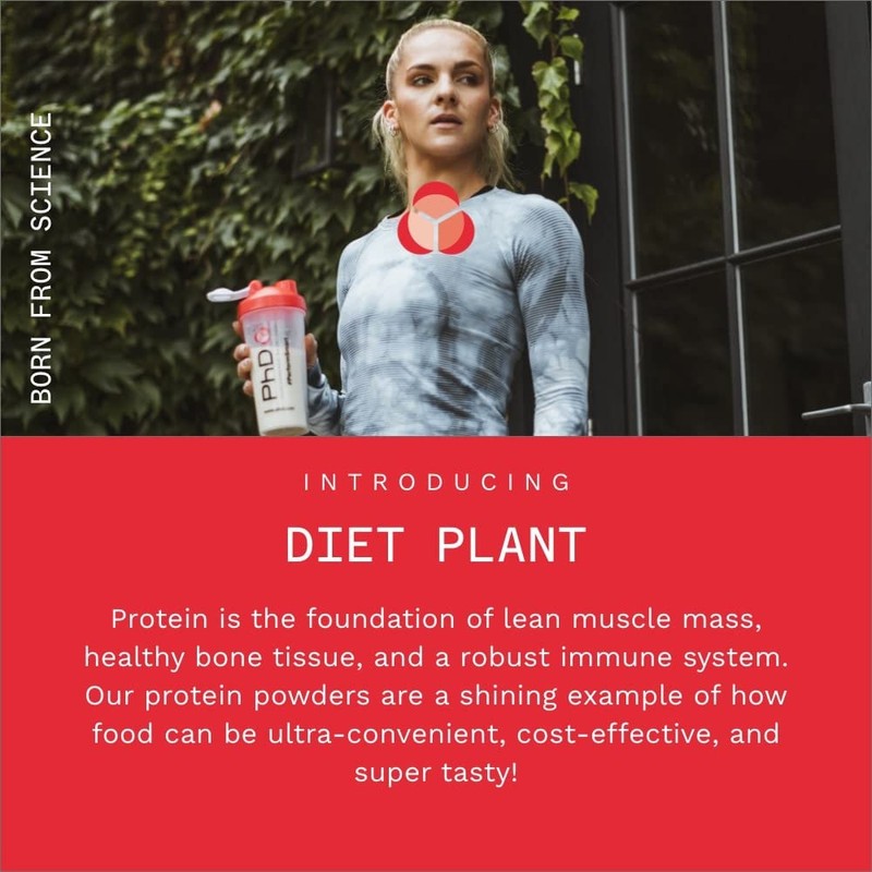 PhD Nutrition Diet Plant, Vegan Protein Powder Plant Based, Strawberries