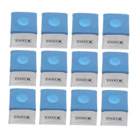 BESPORTBLE 12pcs Billiard Cue Chalk Cubes Pool Table Chalk Snooker Cue Chalk Tournament-Grade for Skill Levels