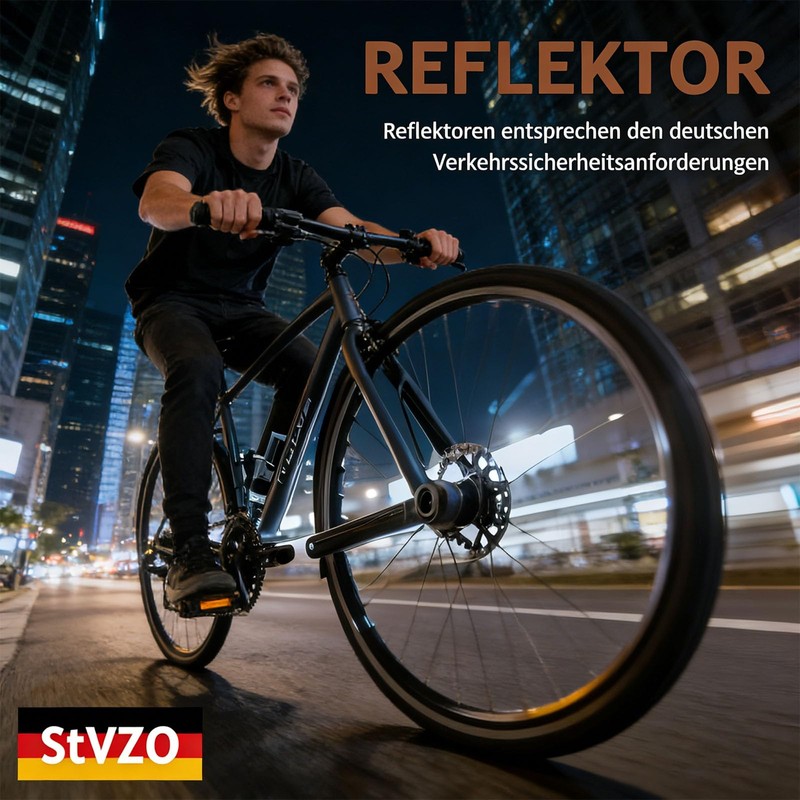 Pedali per bicicletta, classici, in alluminio e gomma, leggeri, con