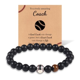 Baseball Bracelet Gifts for Teen Boys,Graduation Back to School Birthday Christmas Gifts for Son Nephew Grandson Brother (coach)