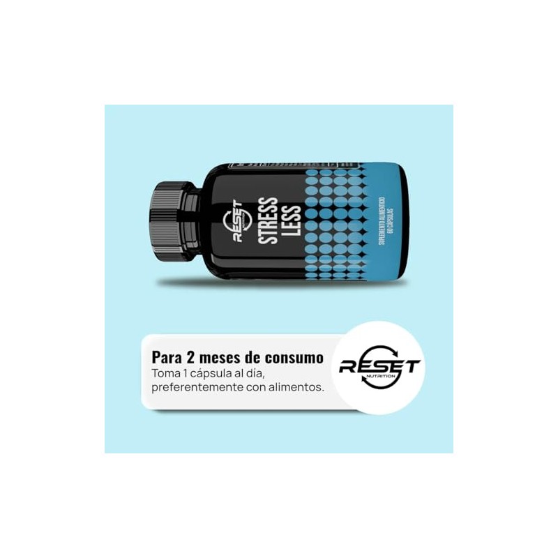 Stress Less Capsulas Vitamina B12 Gaba 5htp Carbonato Calcio Oxido