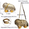 Women Fun Luxury Dog Shaped Crossbody Shoulder Bag Handbag PU