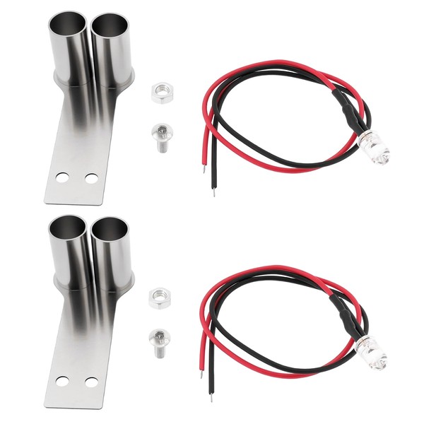 ECSiNG 2PCS 1/10 RC Car Simulation Exhaust Pipe for 1/10