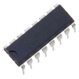 Bridgold 10pcs CD4051 4051 CMOS Analog Multiplexers/Demultiplexers Single 8-Channel with Logic Level Conversion IC,DIP-16.