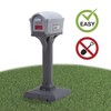 Simplay3 Dig-Free Easy Up Classic Mailbox (Steel Gray/Charcoal)