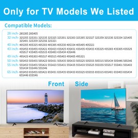 TV Legs for TCL TV Stand Legs for TCL 28 32 40 43 49 50 55 65 Inch Roku TV Legs Replacement Compatible with 28S405 32S305 40S325 43S425 43S431 50S431 50S435 55S425 TCL Roku TV Stand Legs with Screws