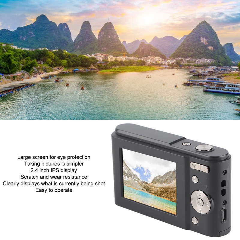 Digital Camera 48MP 16X Zoom 1080P HD 2.4 Inch IPS