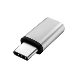 CABLEPELADO Adapter Micro-USB-Buchse auf USB-C-Stecker, USB C auf Micro-USB, Datenübertragungsraten von bis zu 480 Mbit/s, Datenübertragung, Silber