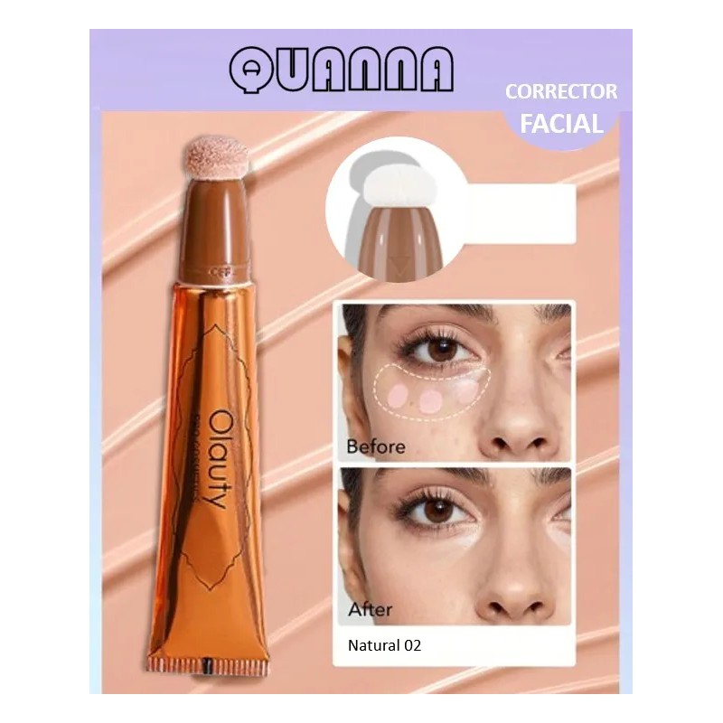 Corrector Base Contorno De Maquillaje Anti-ojeras Acné Poros