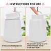 TOOZFO Soap Dispenser Ceramic with Easy-to-Press Pump Hand Lotion Liquid