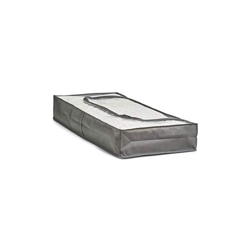 Zeller Under Bed Storage Bag 103x45x15cm of Fleece in Grey,