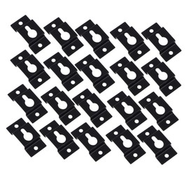 KICHOUSE 20pcs Heavy Duty Iron Wall Mounted Speaker Hangers Keyhole Hangings for Flush Installation Stable Support for Soundbars and Speakers Easy to Install Resistant