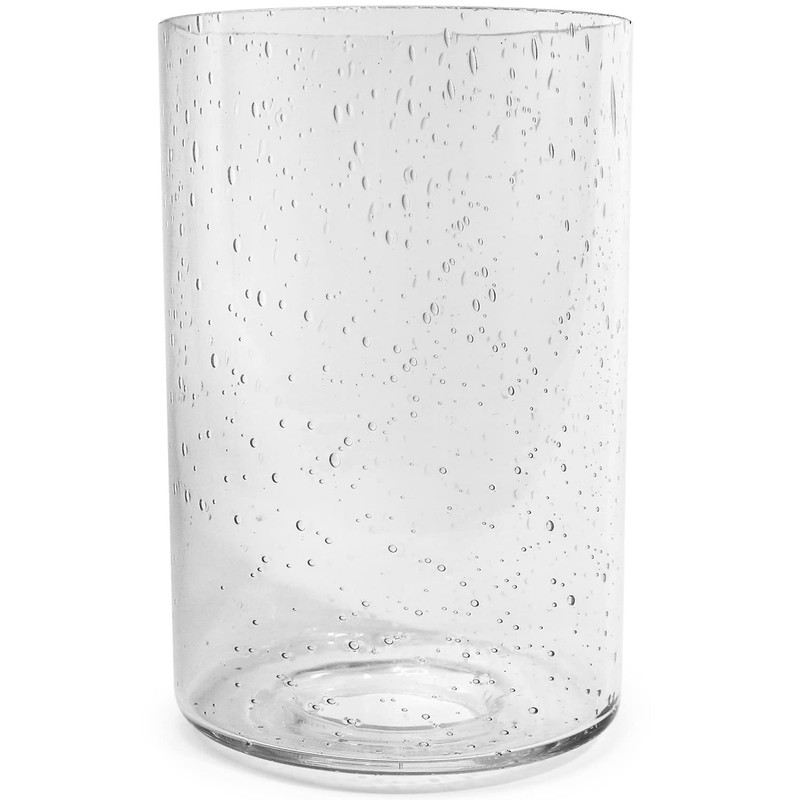 Clear Bubble Seeded Glass Shade, Cylinder Glass Lamp Shade Light