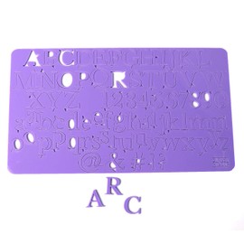 Sweet Stamp by AmyCakes Plastic Classic Uppercase, Lowercase, Numbers and Symbols for Embossing Cakes and Cookies