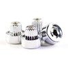 6.2mm/0.24in Wheel Rim Lip Rivets Nuts 100pcs Replacement Chrome Silver